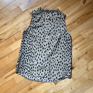 J. Crew Factory Sleeveless Popover Animal Print